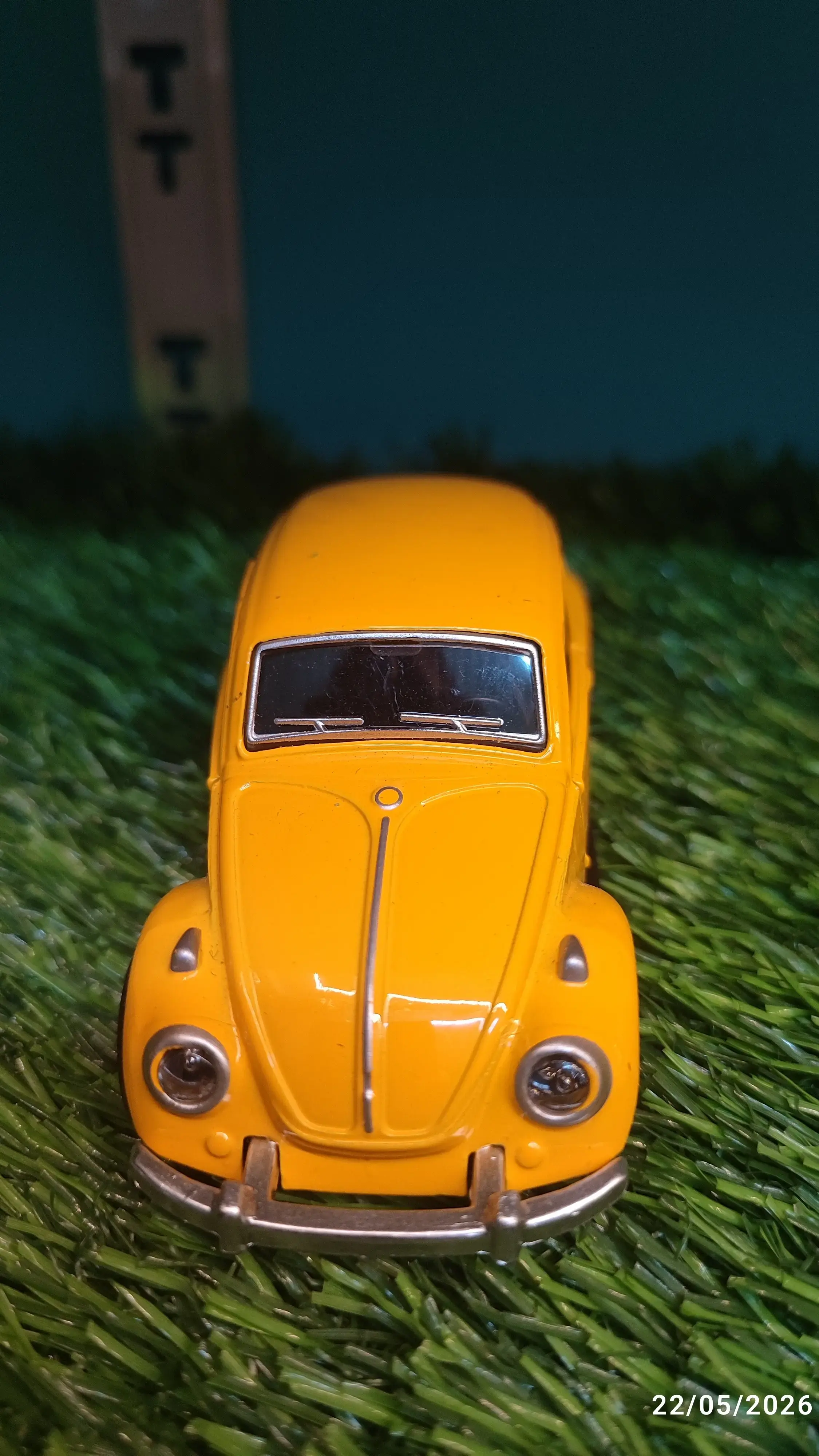Buy Yellow Vintage Volkswagen Beetle 5 inch Scale Die Cast Metal