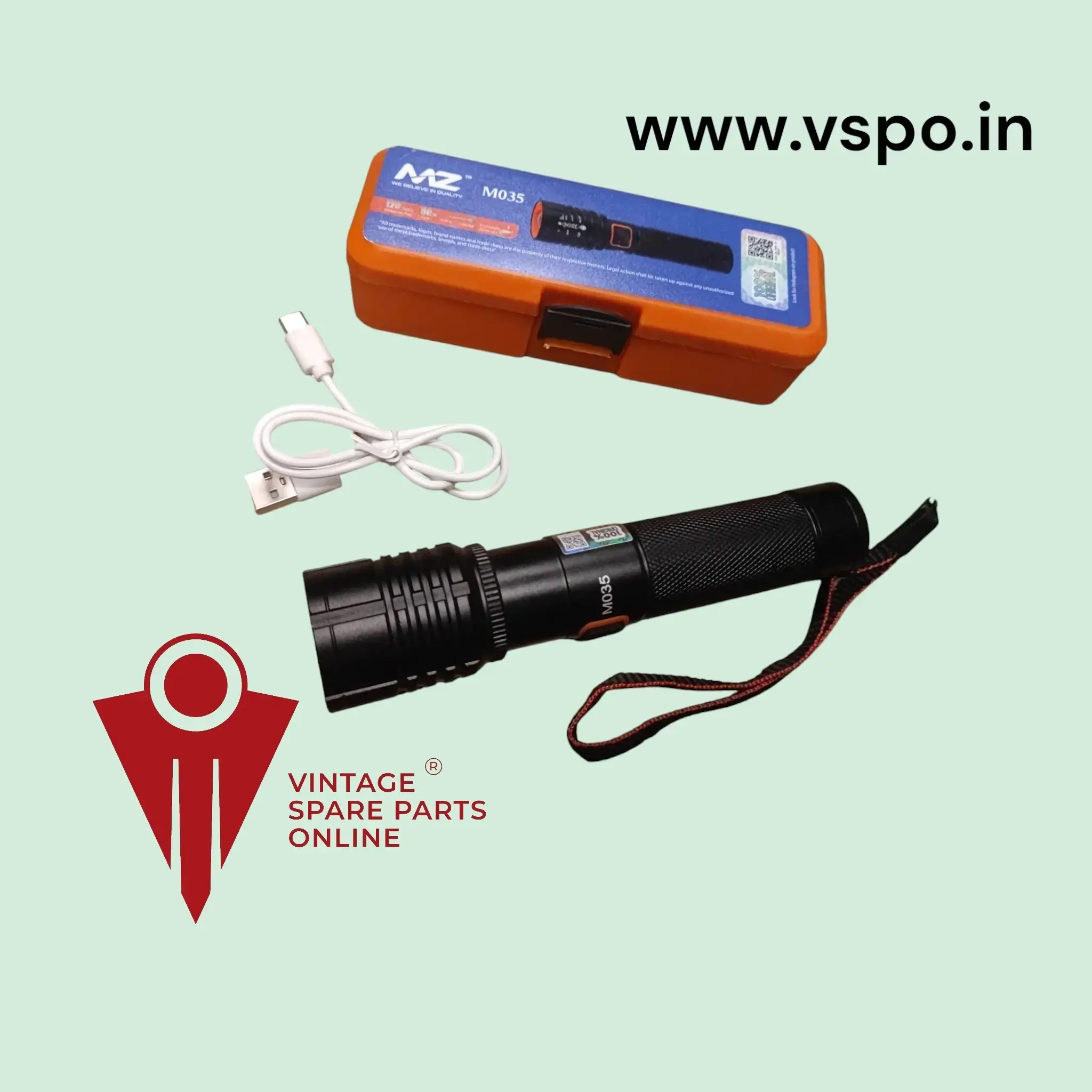 Buy MZ MO35 Zoomable LED Metal Small Torch Light online at best