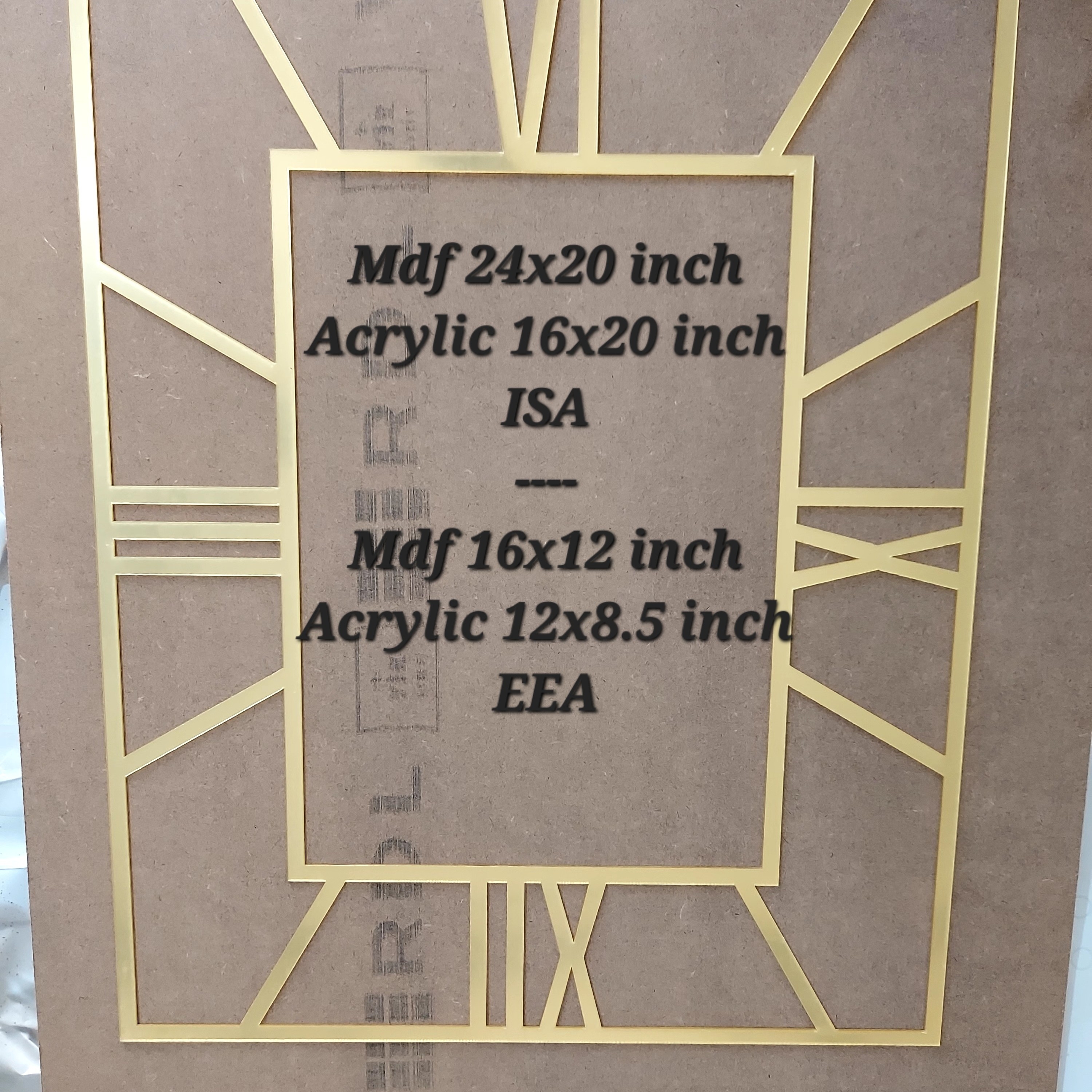 Vertical Clock Panel 16*12 Inch - 1