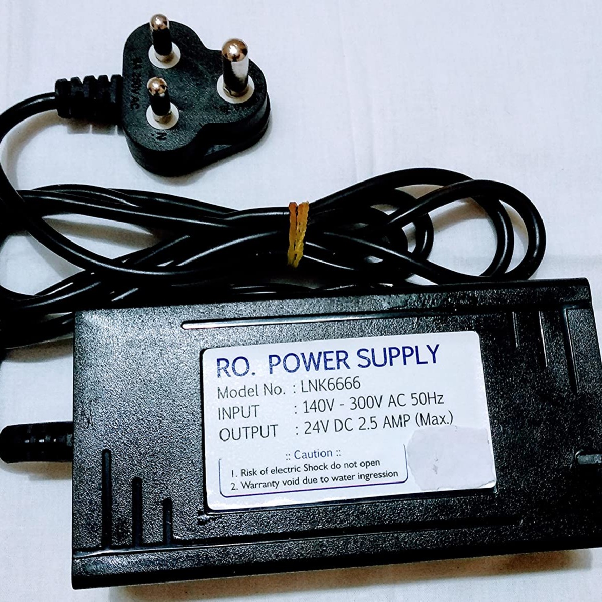Power Supply Plastic SMPS 24V 2.5 Amp Adapter for RO Water Purifiers (Black) - 1