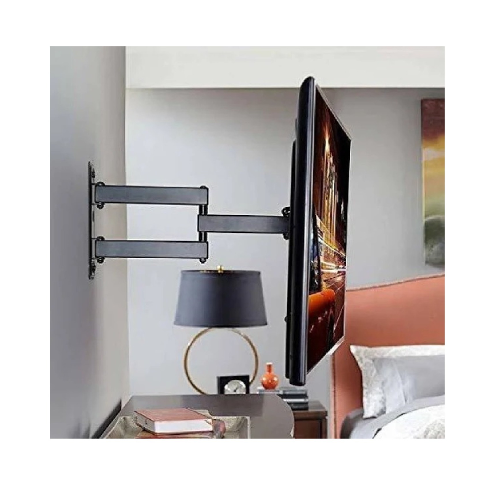 MOVABLE WALL MOUNT BRACKET 14INCH TO 42INCH MOVABLE WALL MOUNT BRACKET FOR MI ,VU,TCL, ETC 43 INCH LED TV - 1