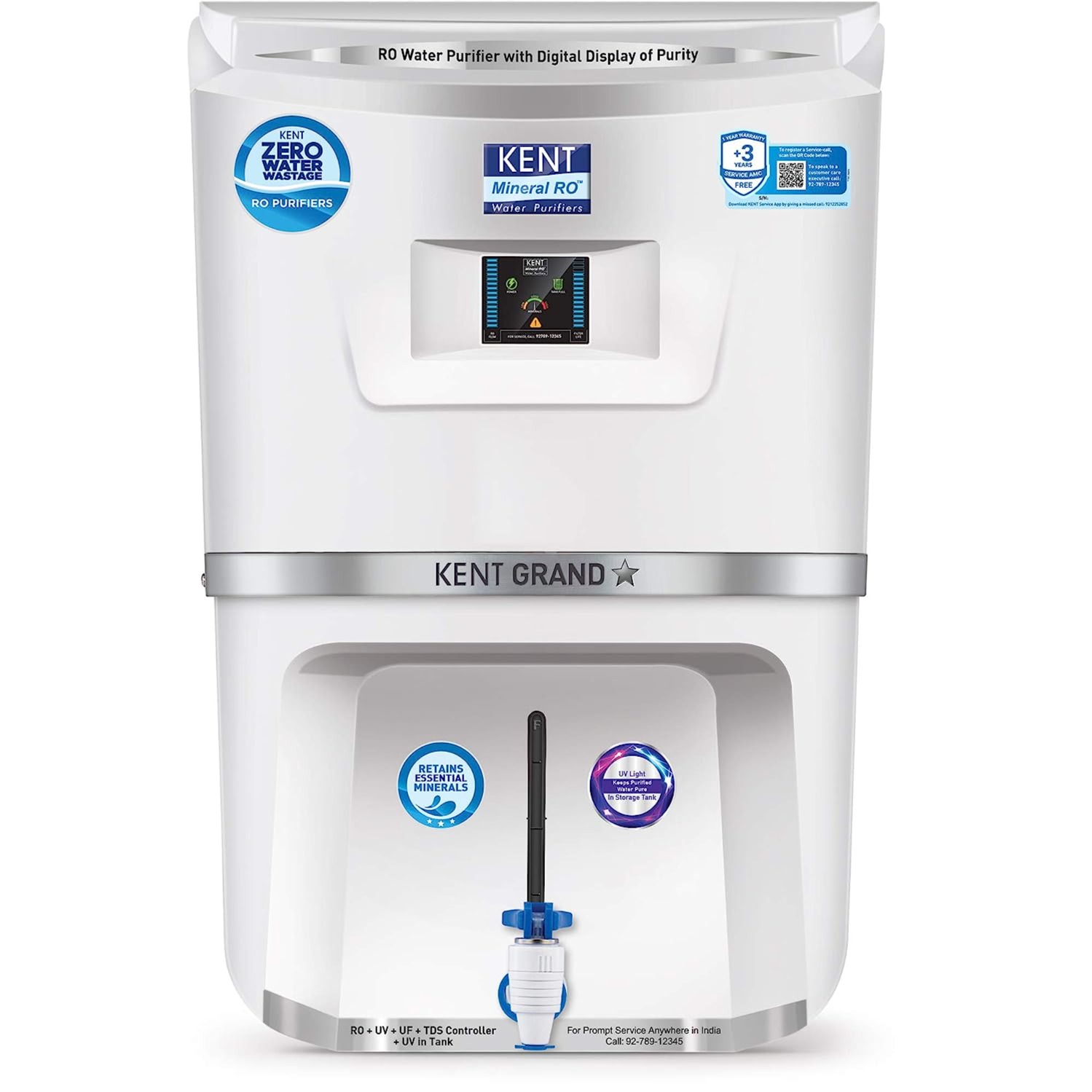  KENT Grand Star RO+UV+UF TDS Control Water Purifier 9 L - 1