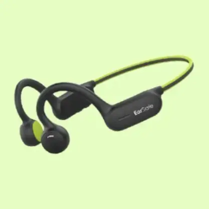 NG EARSAFE OPEN EAR HEADPHONES (BLACK & GREEN) - 1