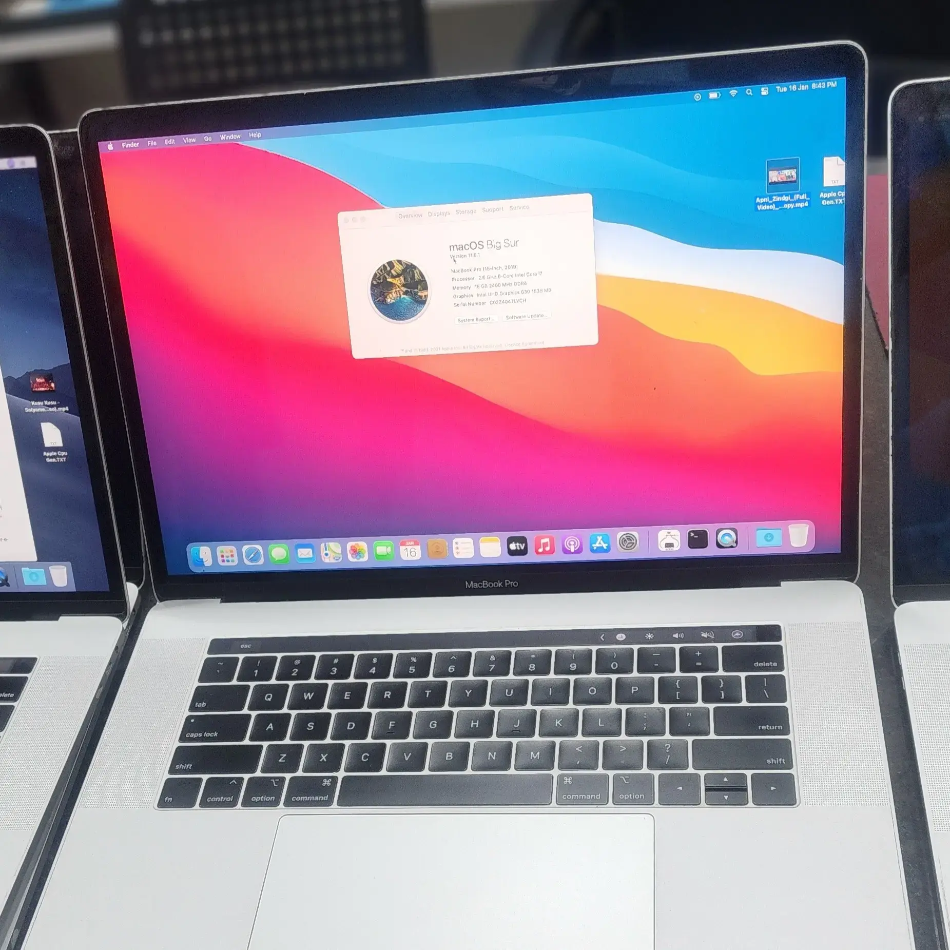 Buy Macbook Pro 1990 2018-Year Core i7 9th Gen.. 6-Core online at