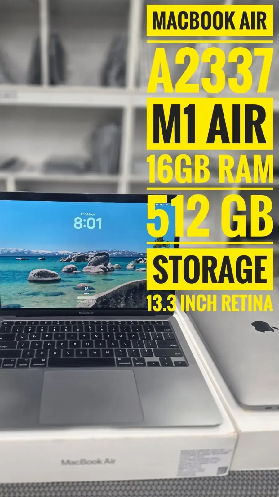 Buy MACBOOK AIR A2337 M1 AIR 16GB RAM 512 GB STORAGE 13.3 INCH