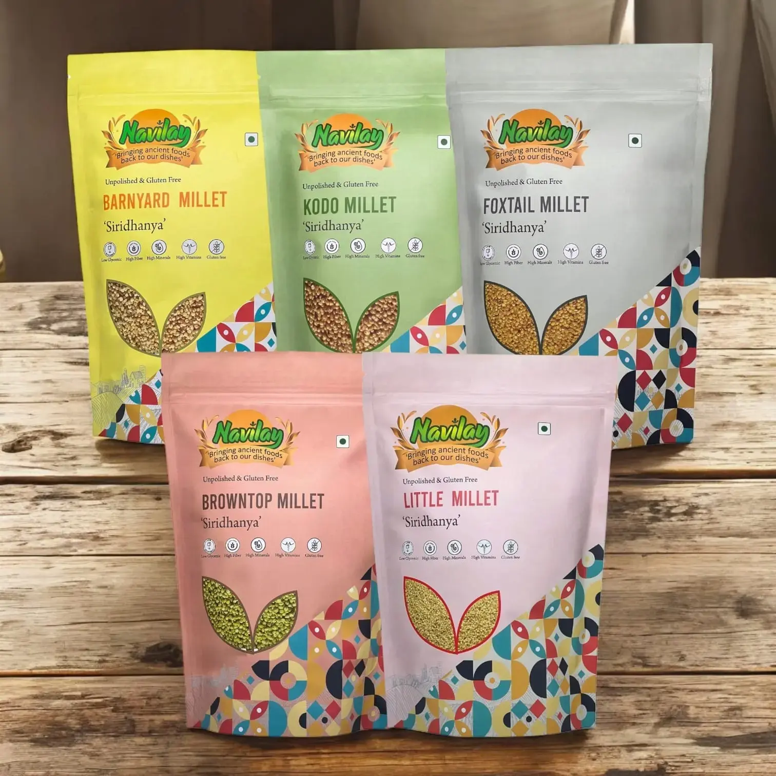 Set of 5 Siridhanya Millet Flour - 1