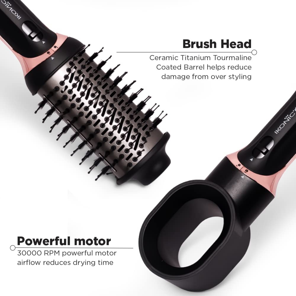 IKONIC ME- IN EXPRESS STYLER COMBINES A CONVENTIONAL BLOW DRYER WITH  A VOLUMIZER AND A STYLER (Black Grey)