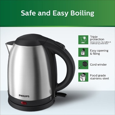 Hd 9303 Grade Stainless Philips Electric Kettle Litre Buy Philips