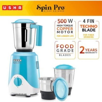 Buy Usha Mixer Grinder Speedmaster 500 Watts online at best price