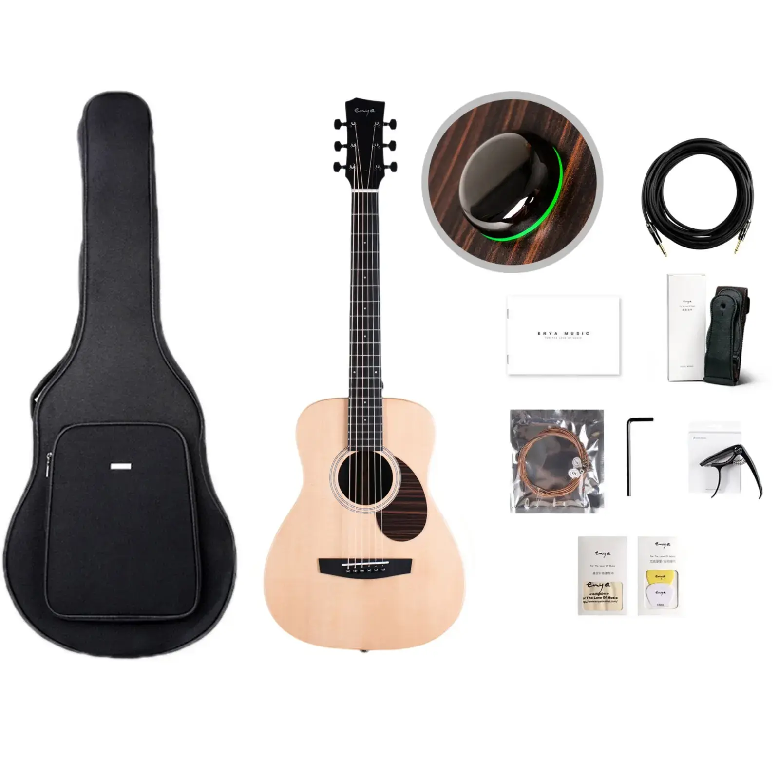 Buy New Enya EB X1 PRO MAX SP1 EQ 34 INCH TransAcoustic Guitar