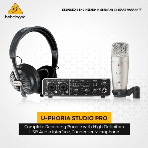 Buy Behringer UPhoria Studio Pro - Audio Recording Bundle online