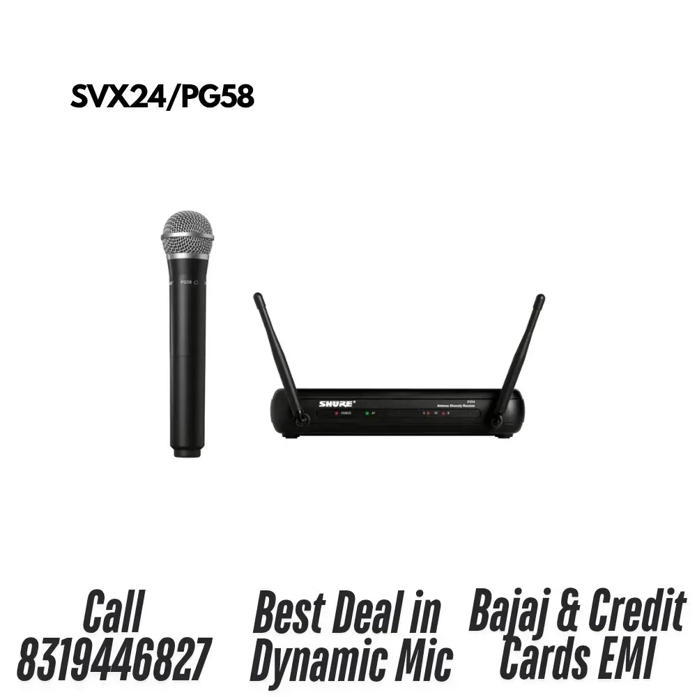 Buy Shure SVX24/PG58 Vocal Wireless System online at best price