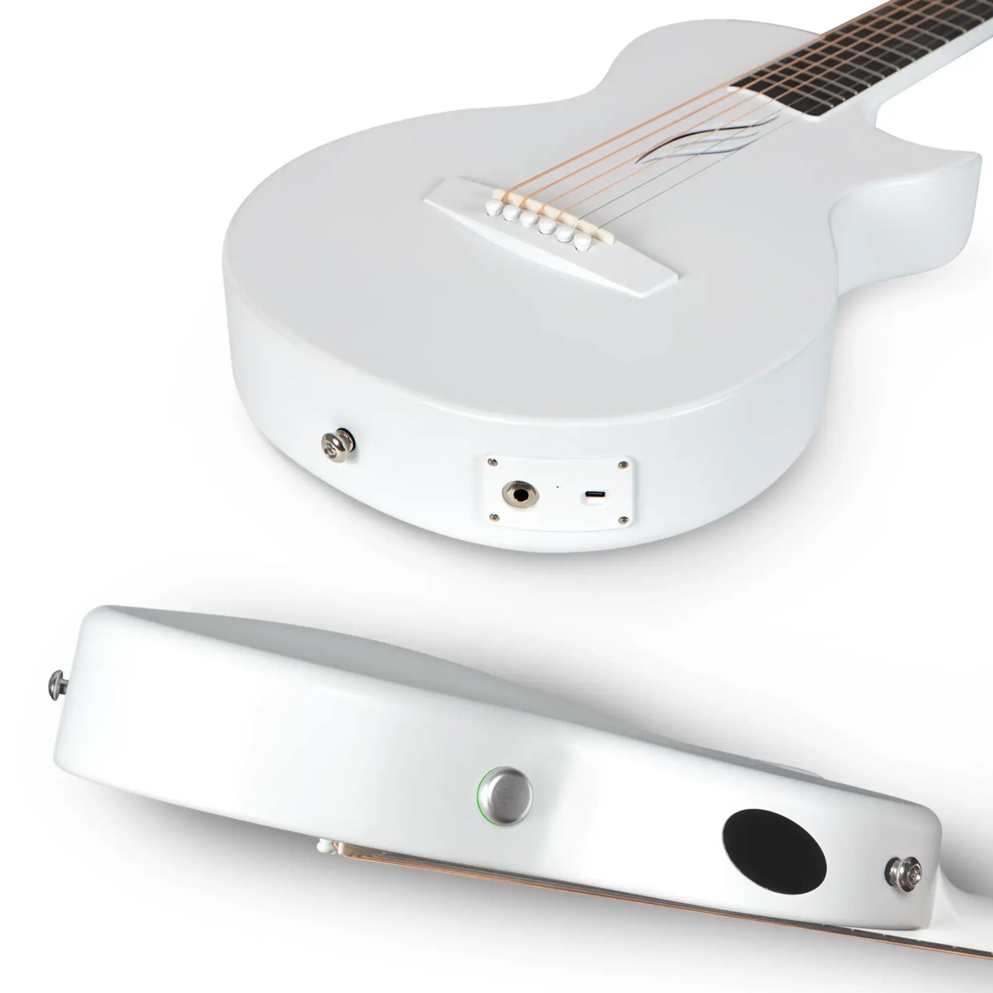 Buy Enya Nova GO SP1 Transacoustic Guitar White From RDX Music Store