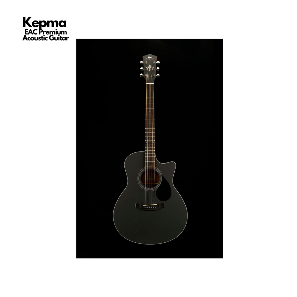 Kepma EAC Acoustic Guitar Black Matt Finish - Main Image