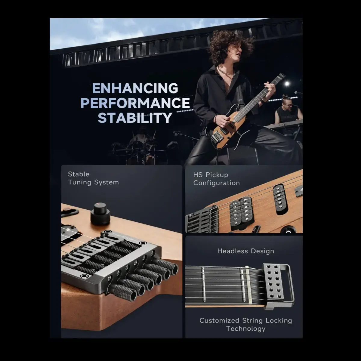 Buy Donner HUSH X Electric Guitar Kit Natural From RDX Music Store