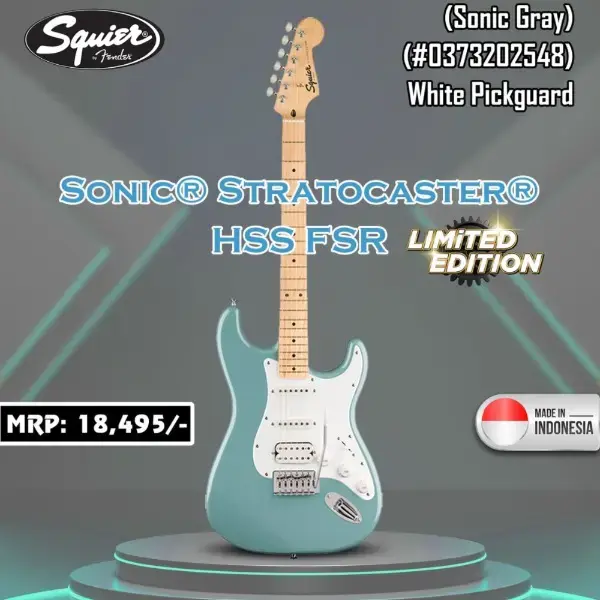 Buy Fender Squier Sonic Stratocaster Electric Guitar HSS