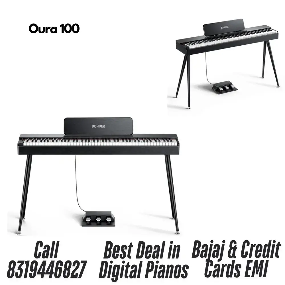 Piano Numérique Donner OURA S100 88 Touches Pondérées - Bluetooth, 15 Sons, Idéal Débutants