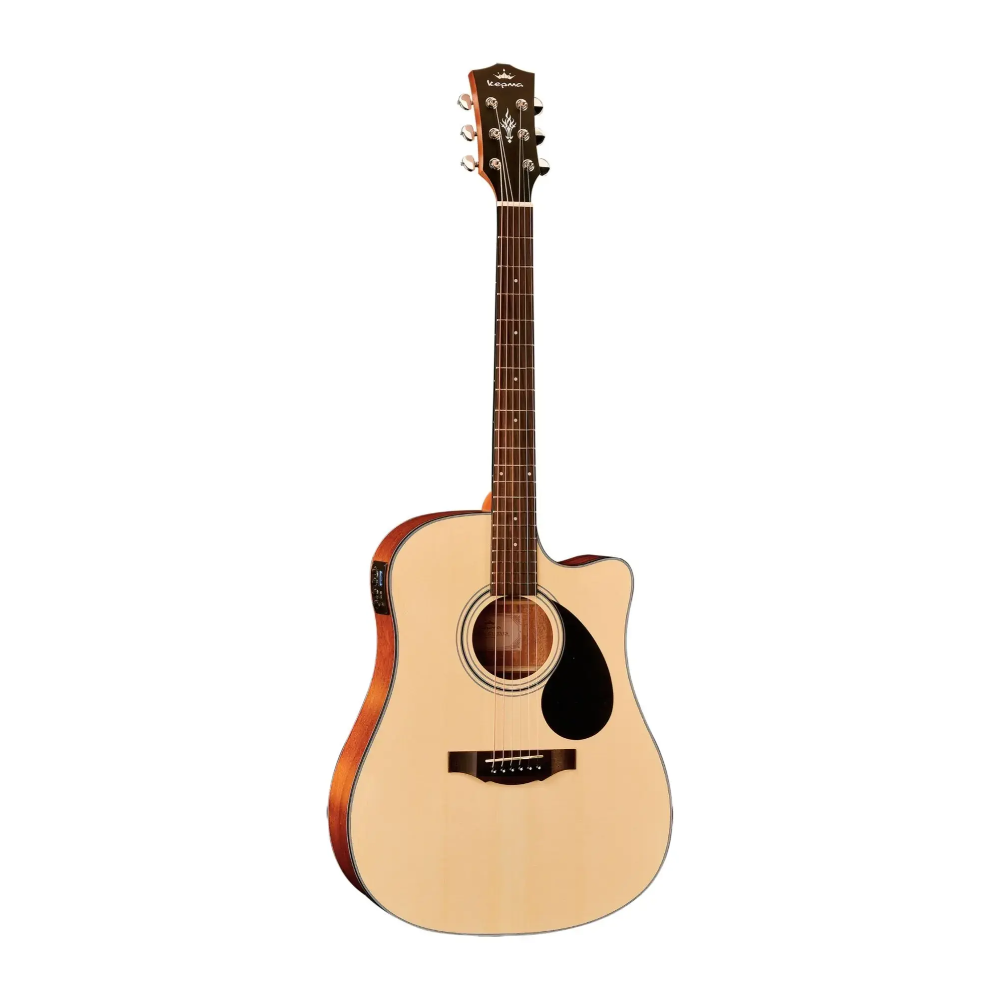 Buy Kepma EDCE Semi Acoustic Guitar Natural Matt online at best
