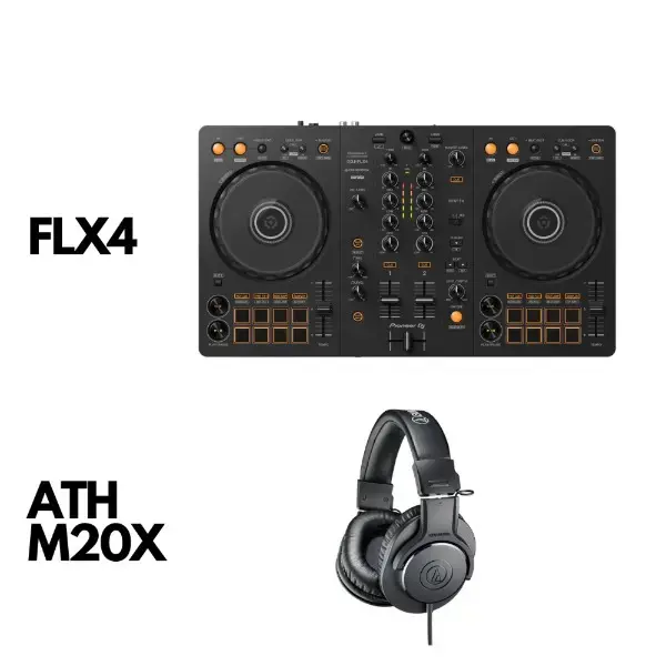 Buy Pioneer DDJ FLX4 DJ Controller Audio Technica ATH M20X