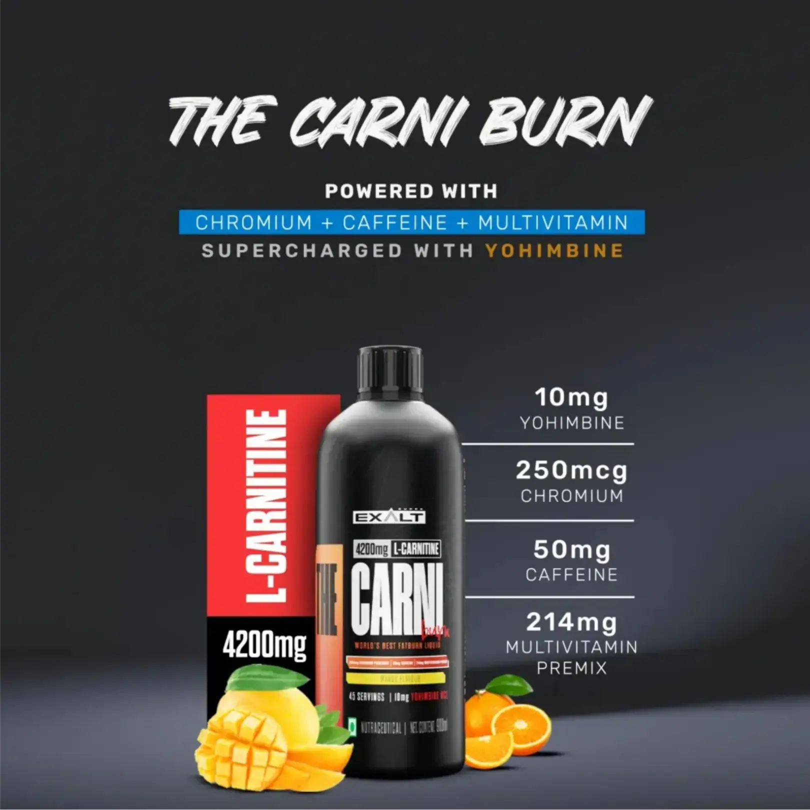 l carnitine vs yohimbine Buy Exalt The Carni Burn 4200mg Further Options:Cartridge Refill x2 Low Carb Burner | collagen for glowing skin