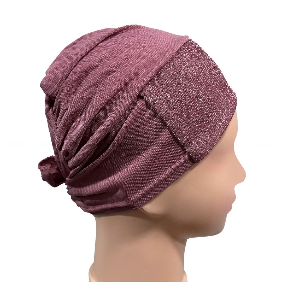 glitter hijab cap