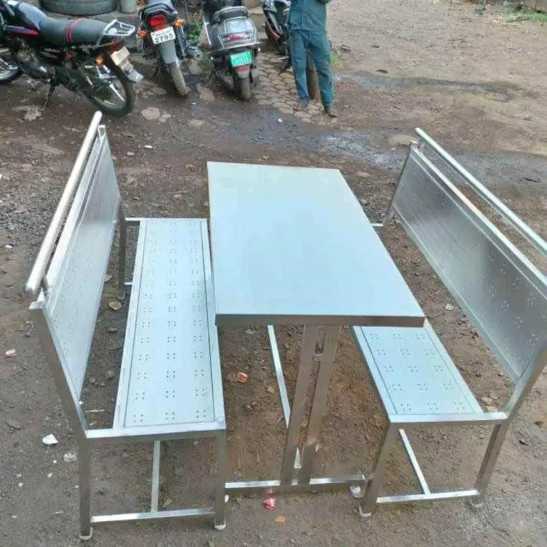 Buy Stainless Steel Table And Bench Set online at best price | Sai Engineering Works