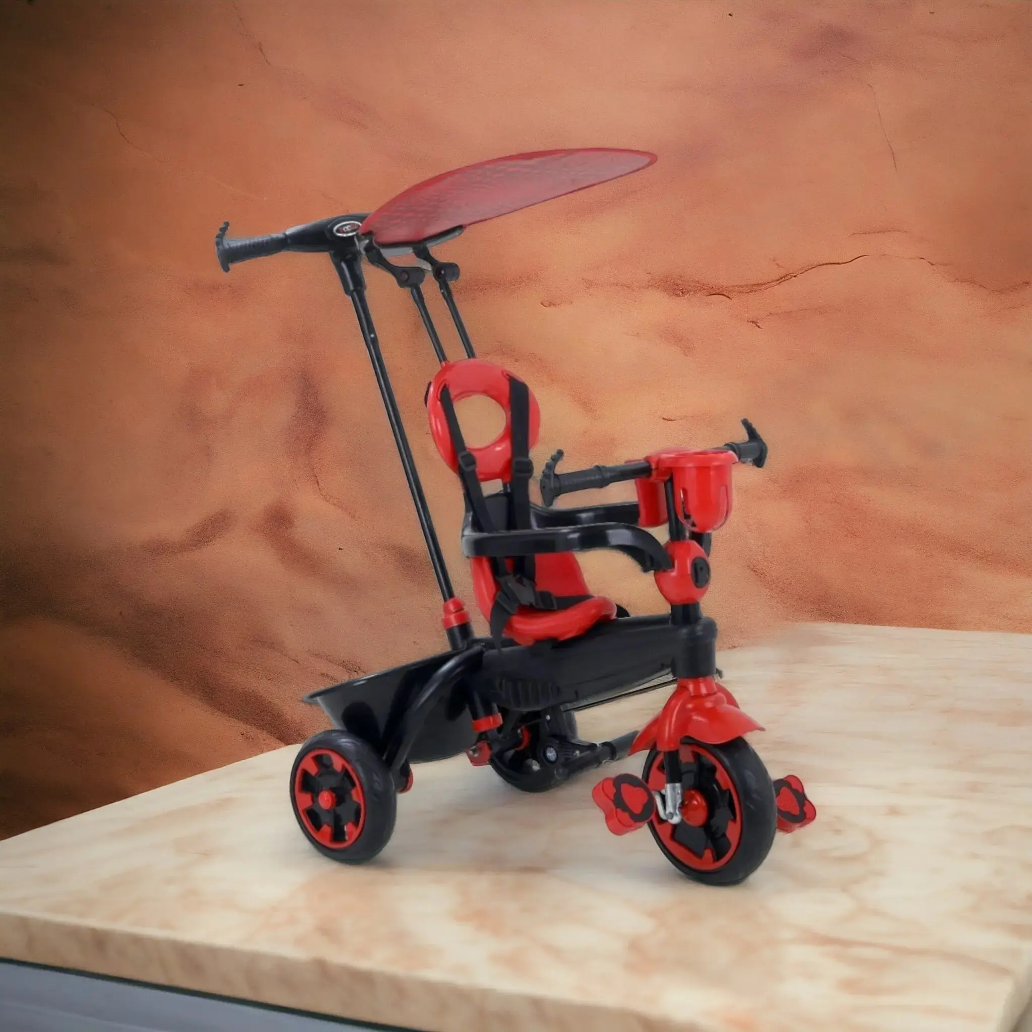 Pioneer 4-in-1 Kids Tricycle | Parent Handle And Durable