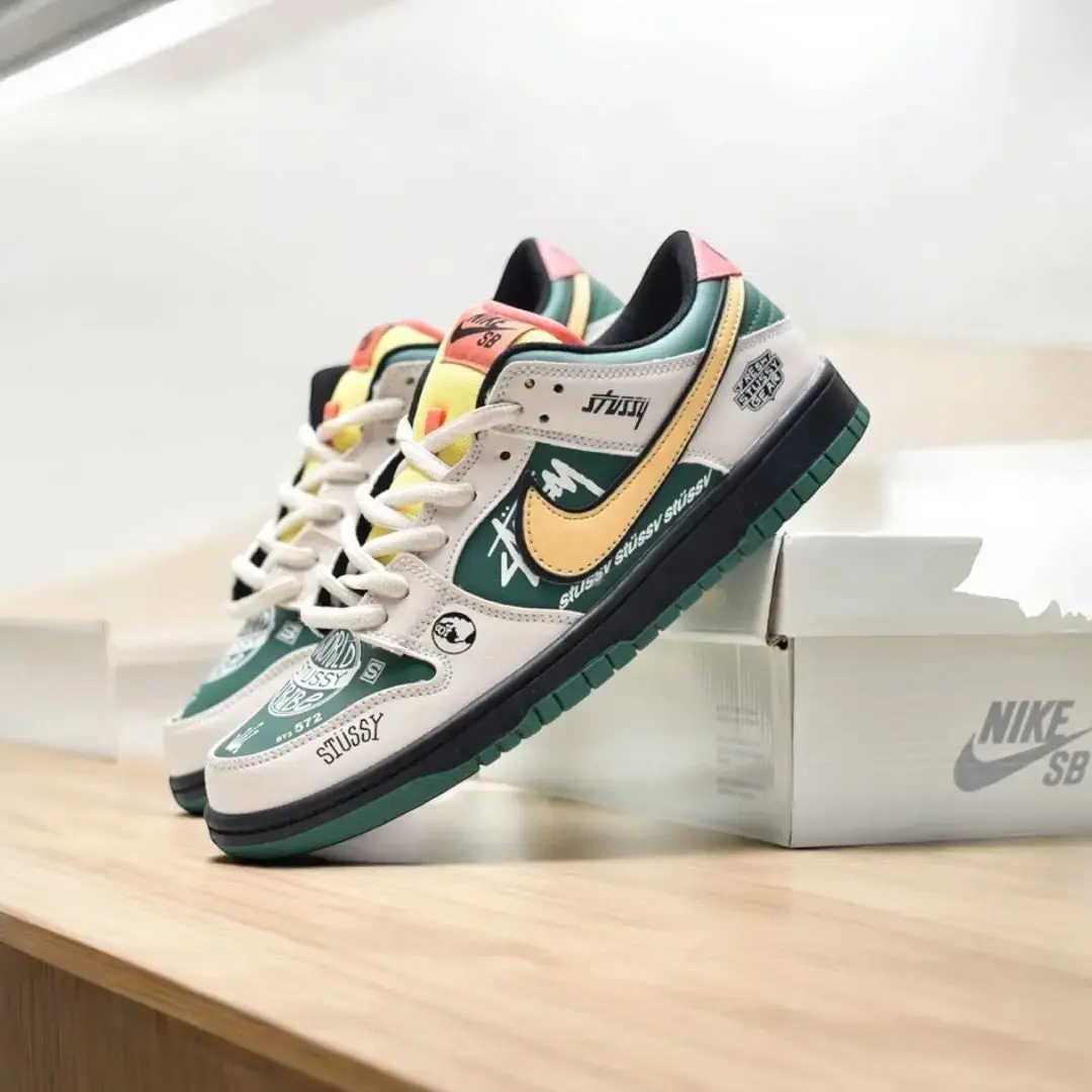 Buy *NIKE SB DUNK STUSSY JUST DO IT* online at best price | Ashish