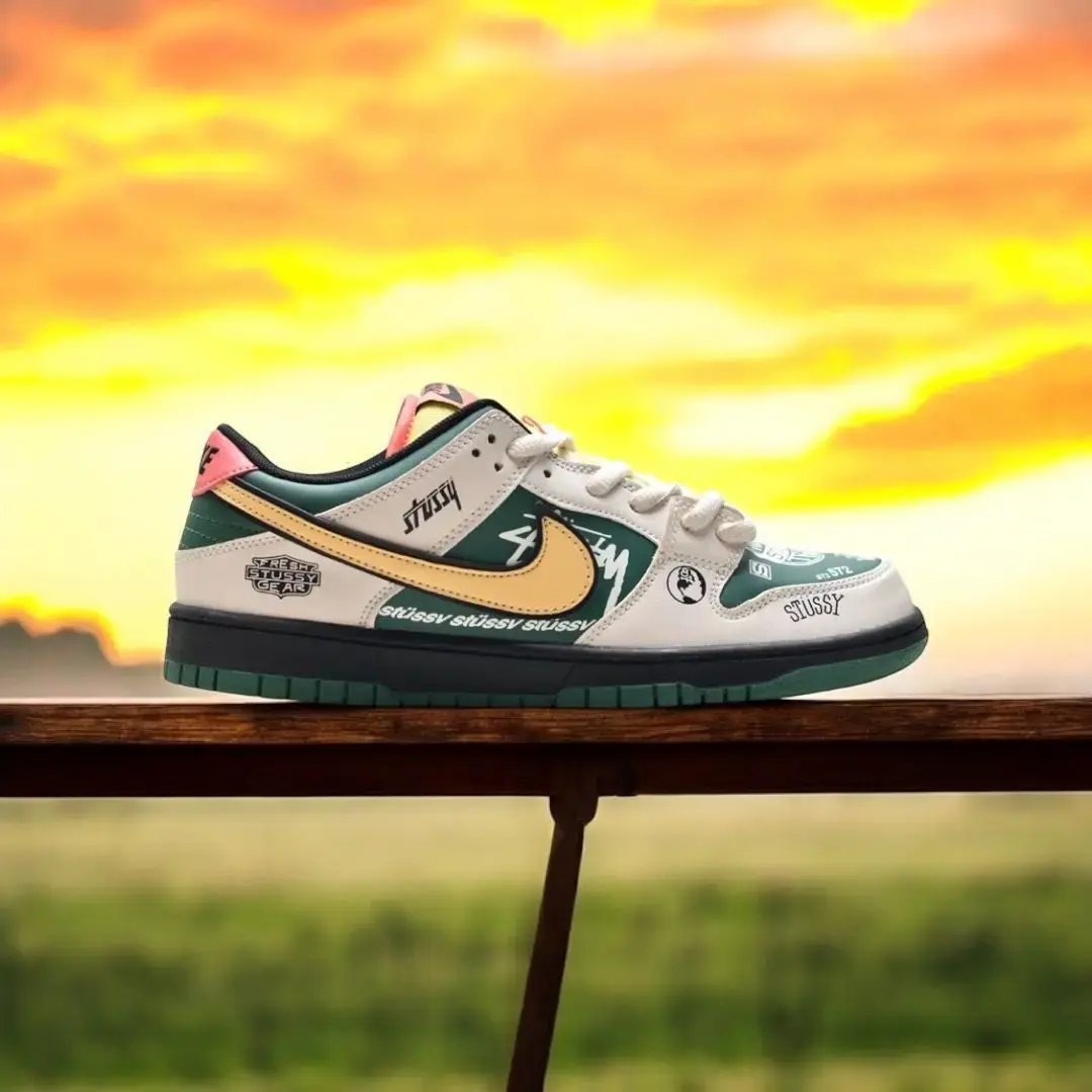 Buy *NIKE SB DUNK STUSSY JUST DO IT* online at best price | Ashish