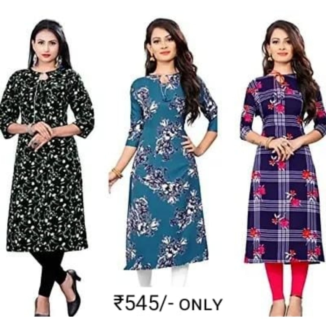 A-line Kurti Kurta Combo C - 1