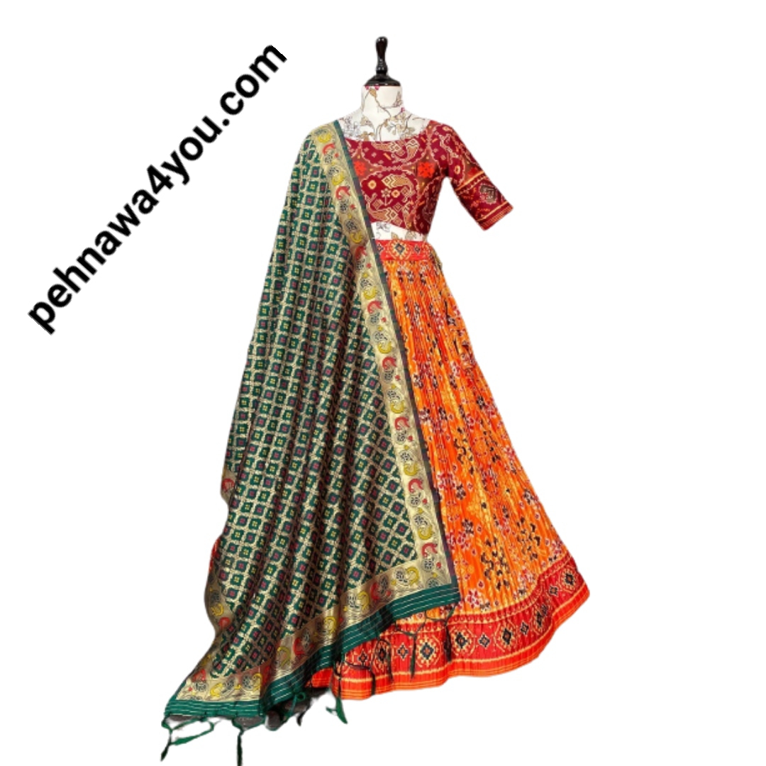 Patola Print Lehenga Choli A - 1