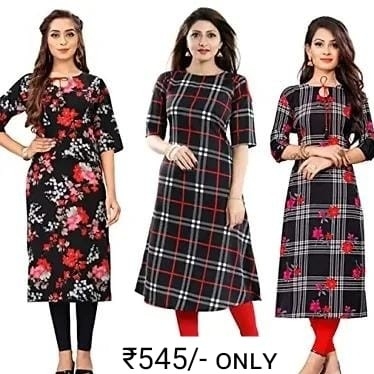 A-line Kurti Kurta Combo A - 1