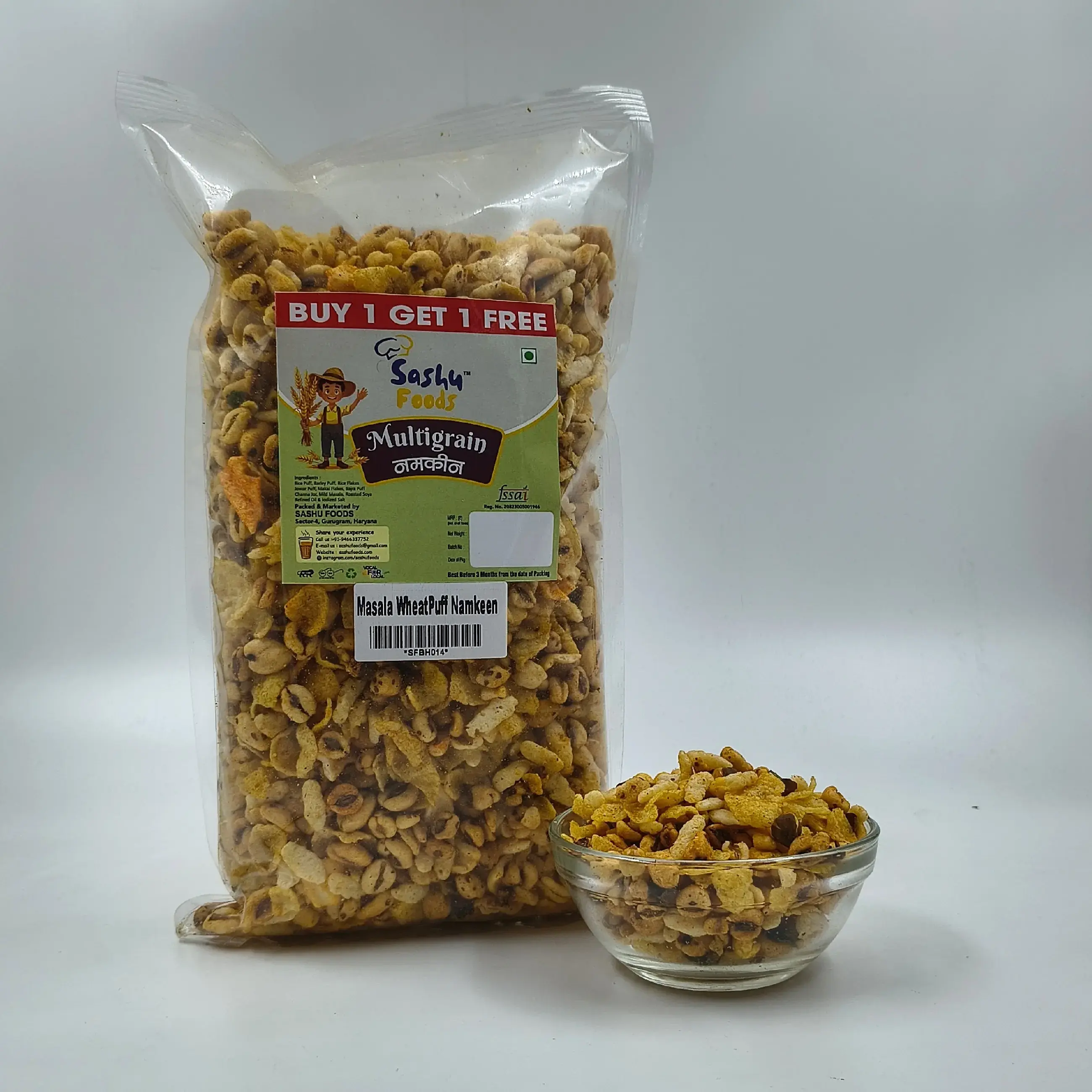 SASHU WHEATPUFF NAMKEEN (380 g)