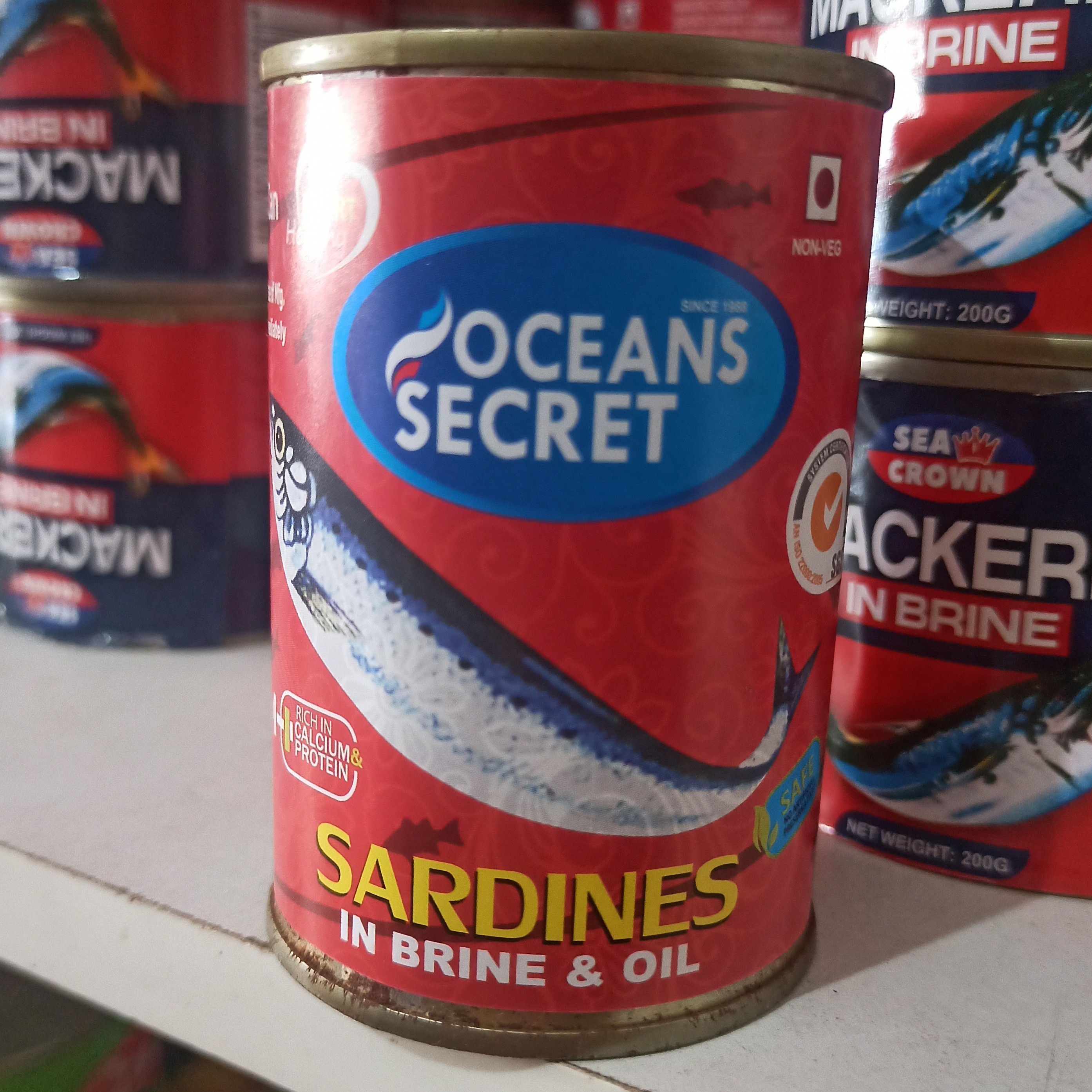Sardine In Brine & Oil Ocean Secret 155grms - 1
