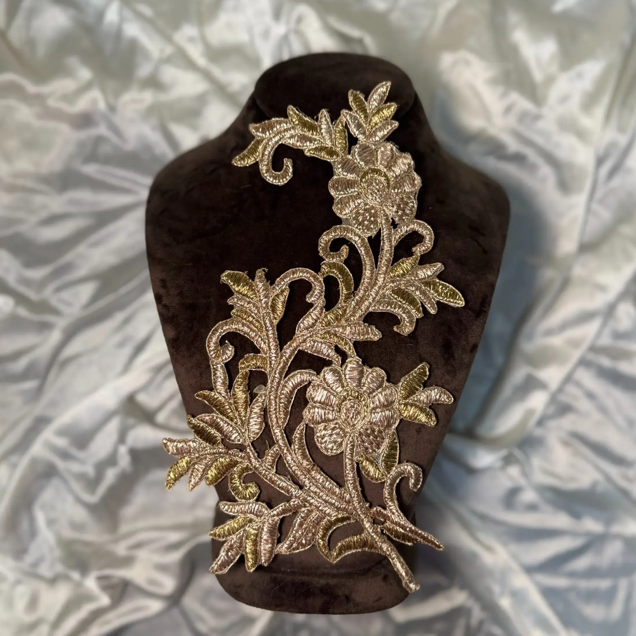 Rose Gold Zari work Butti Patch