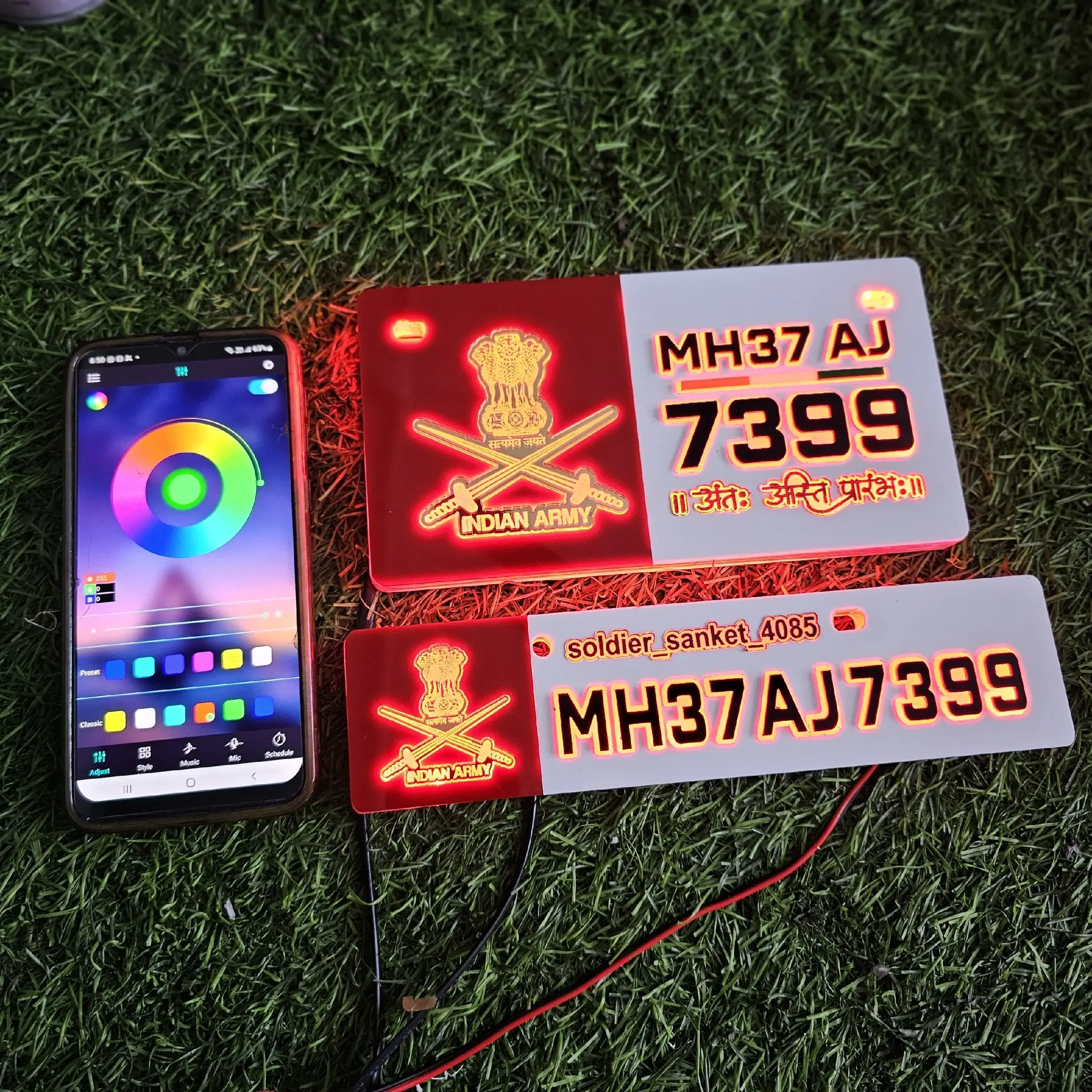 Buy Indian Army Smart No Plate online at best price Kamal Auto