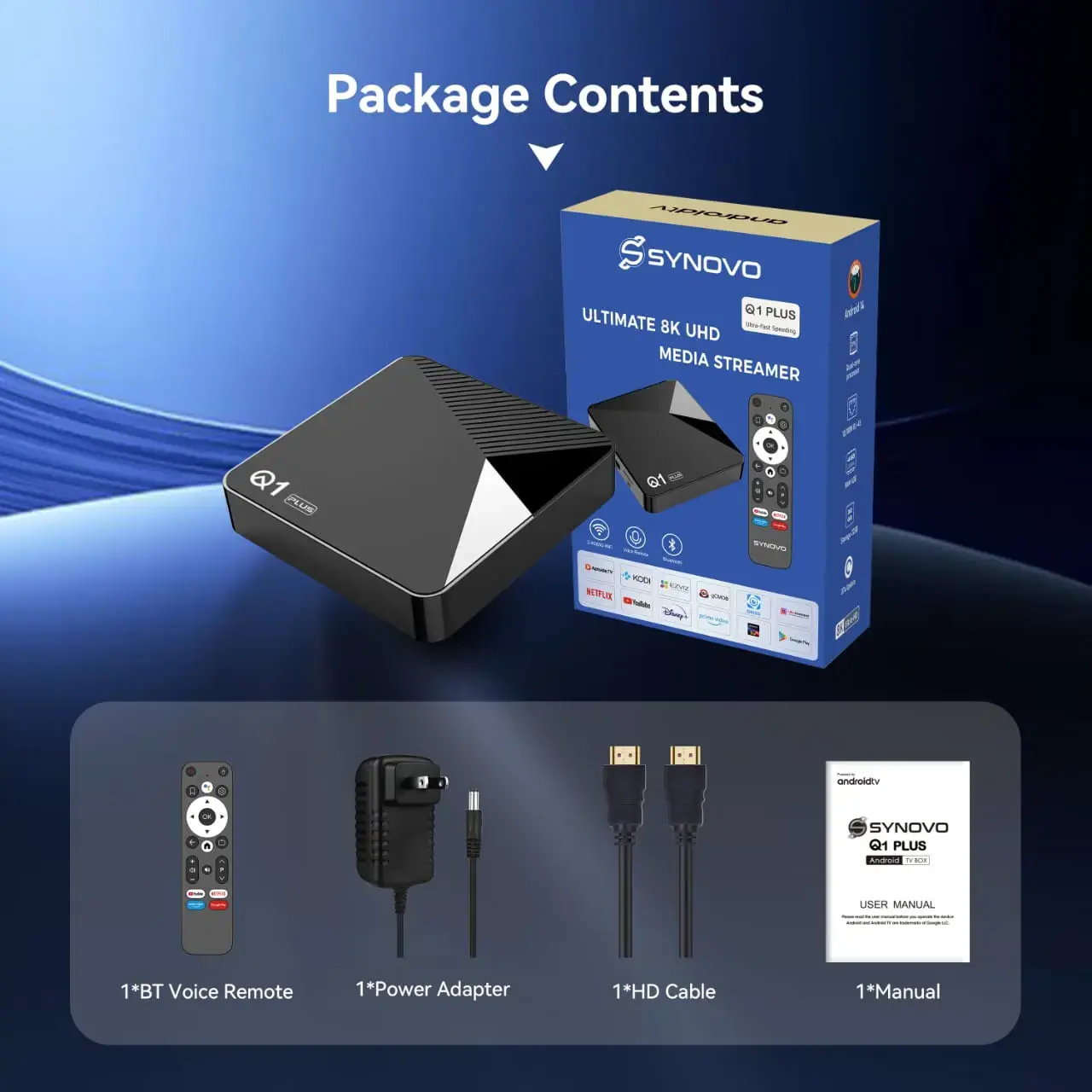 SYNOVO Ultimate 8K UHD Android Box | 8K Streaming Player