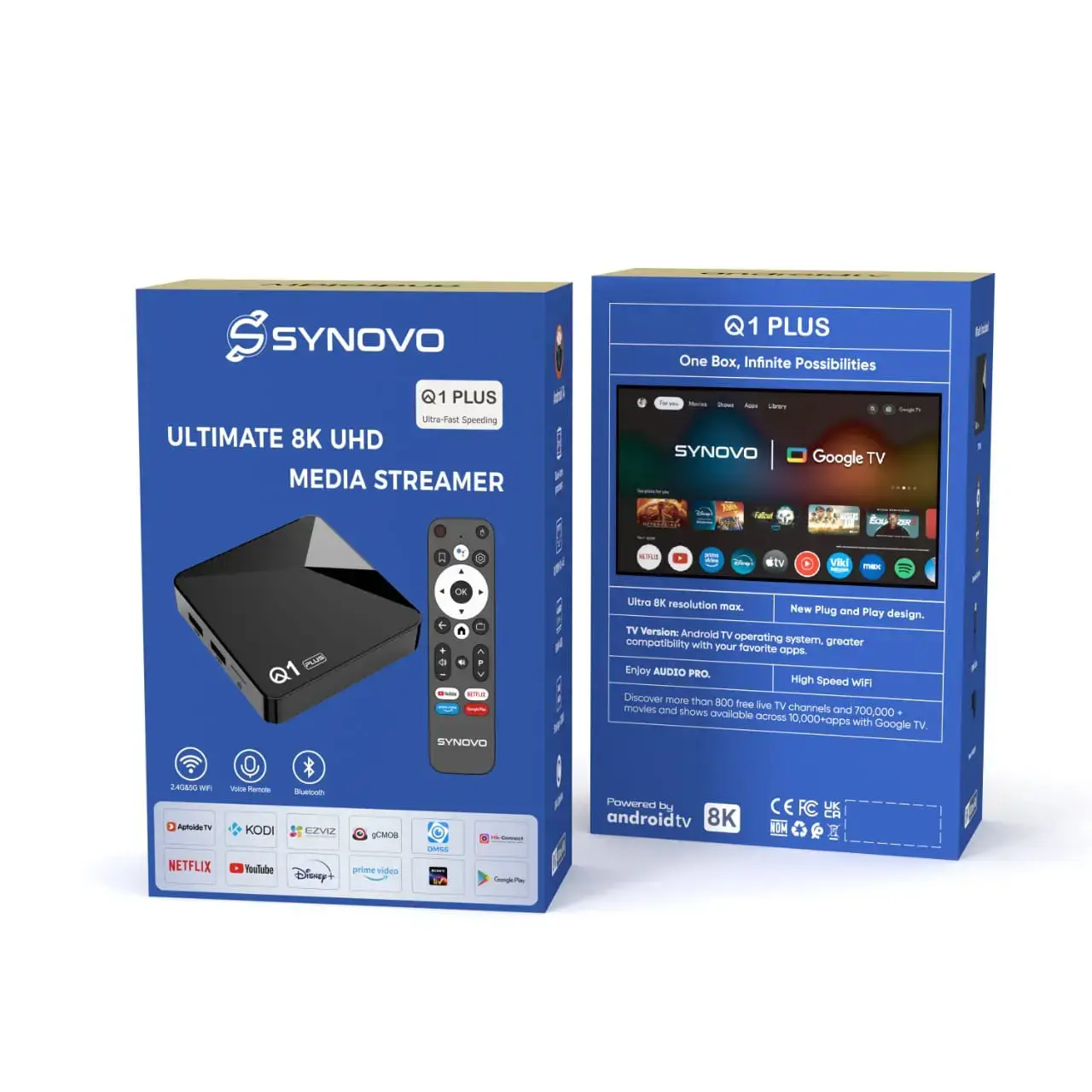 SYNOVO Ultimate 8K UHD Android Box | 8K Streaming Player