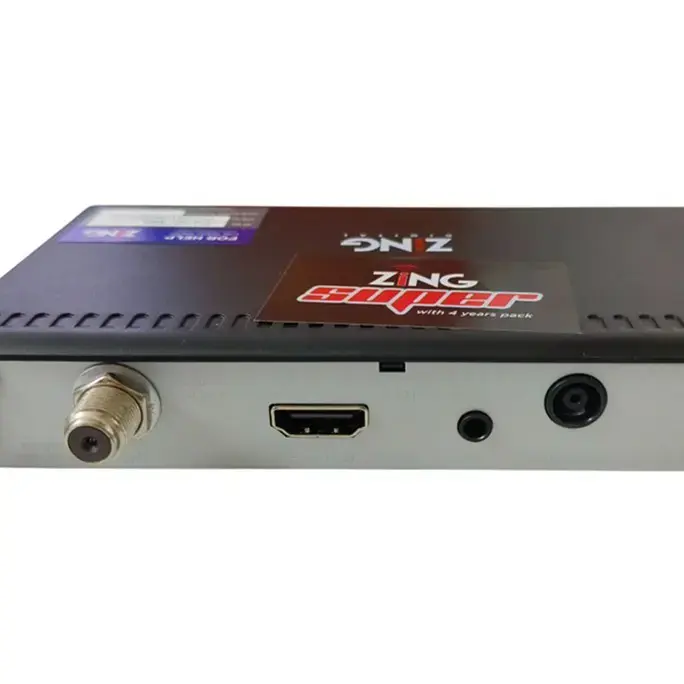 Dish TV Zing Super FTA HD Box | 300+ Free Channels, 4Yrs