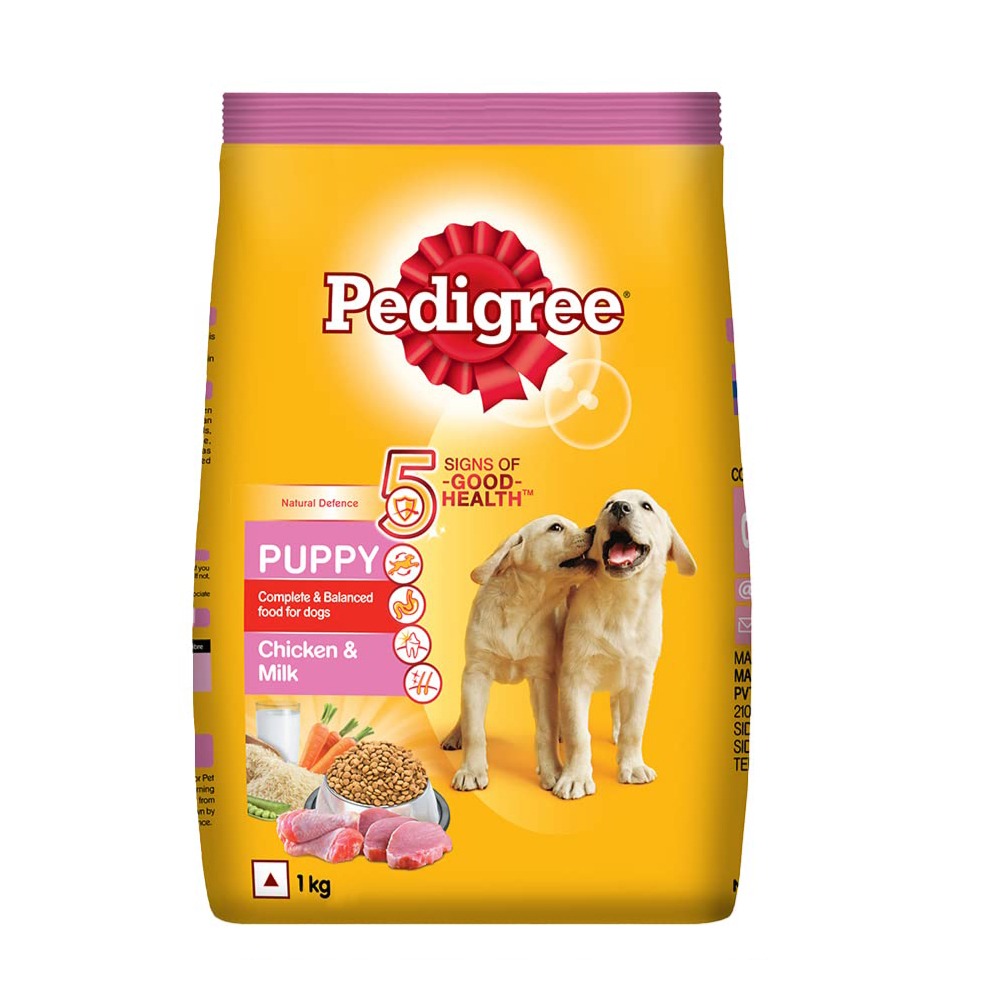 Buy Pedigree Puppy Dry Dog Food, Chicken Milk Flavour 1kg