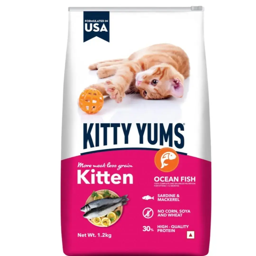 Kitty Yums Kitten Ocean Fish Dry Cat Food Kg