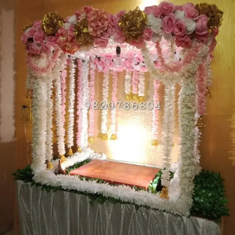 Buy Ganpati Decoration Artificial 10 online at best price | RATAN FLORA