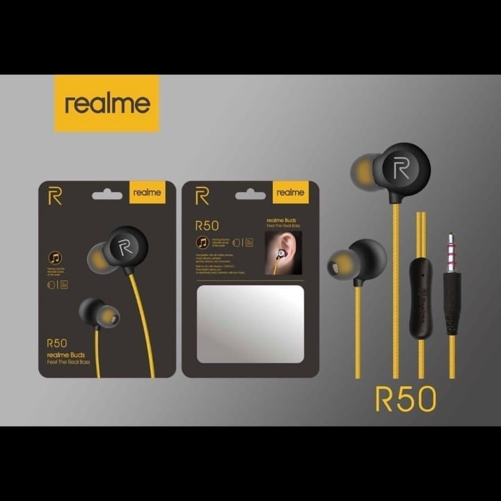 Buy Realme R-50 Wired Earphone online at best price HB PLUS