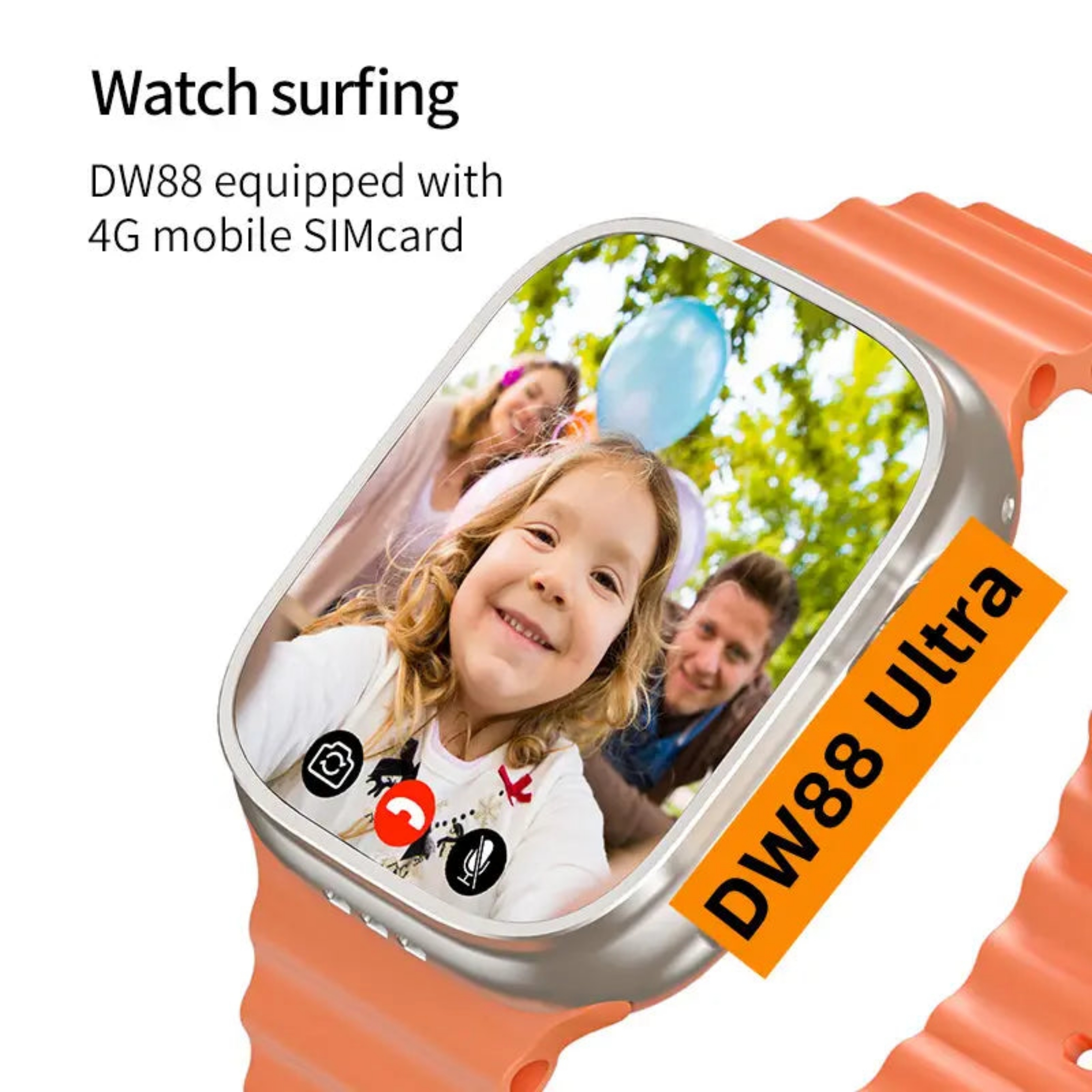 DW89 Ultra Smartwatch 4G/5G SIM + WiFi | Buy in India