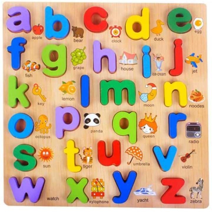 Buy Wooden abcd ALPHABET BOARD online at best price Balaji Toys