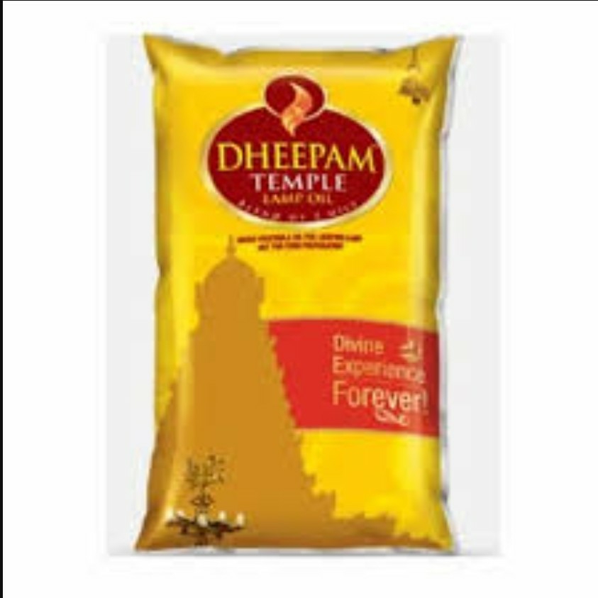 Gold Winner Deepam Oil 1 Ltr Pouch 10 Pkt Box - 1