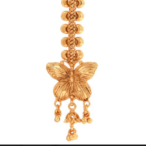 gold plated butterfly design tikli