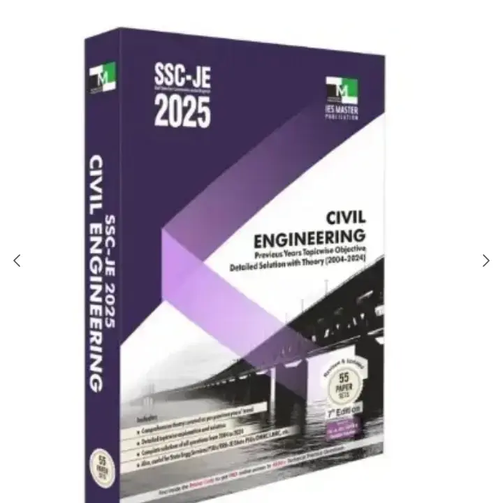 IES Master SSC JE Civil Engineering Objective 2025 Latest Version - 1