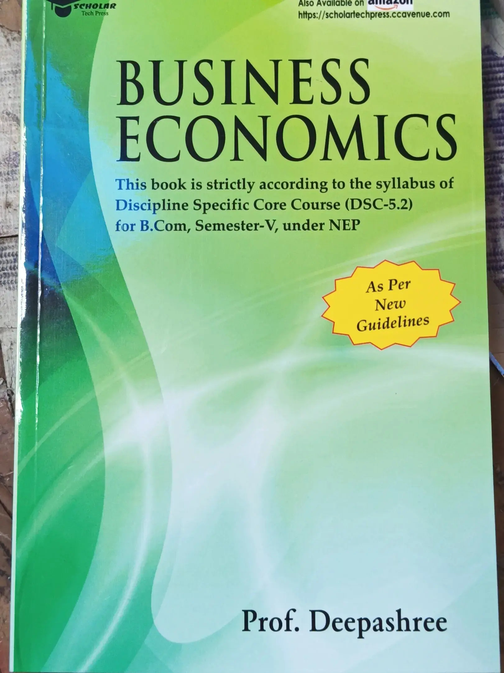 Buy Business Economics By Dr Deepashree For B.com Semester 5th