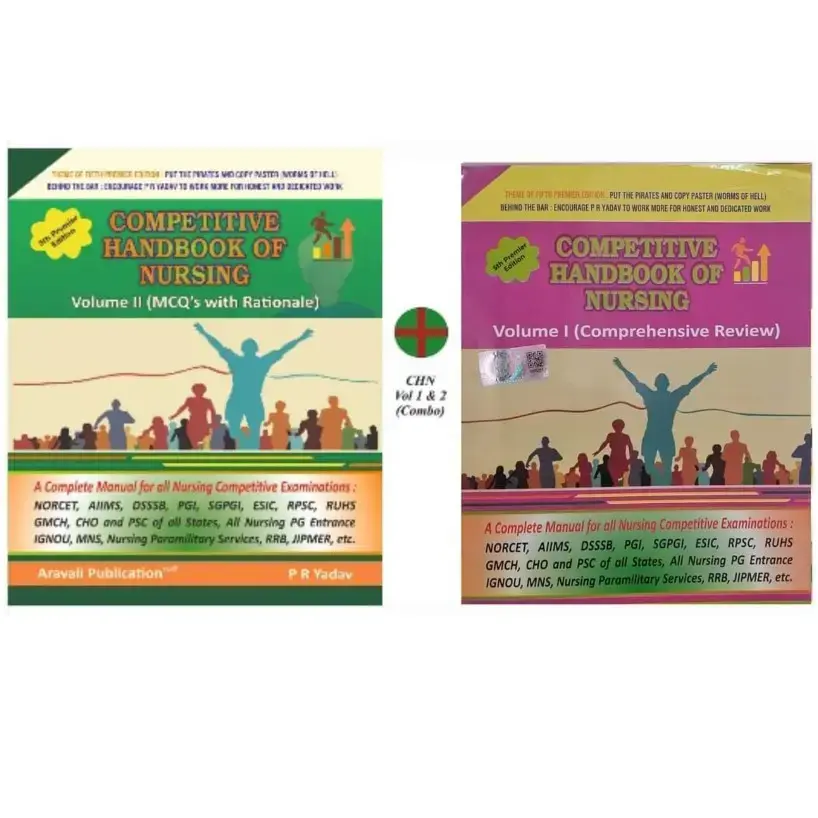 Competitive Handbook Of Nursing Volume 1 And 2 By PR Yadav Fifth Primer Edition - 1